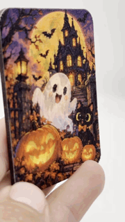 Ghost cute to scary lenticular magnet