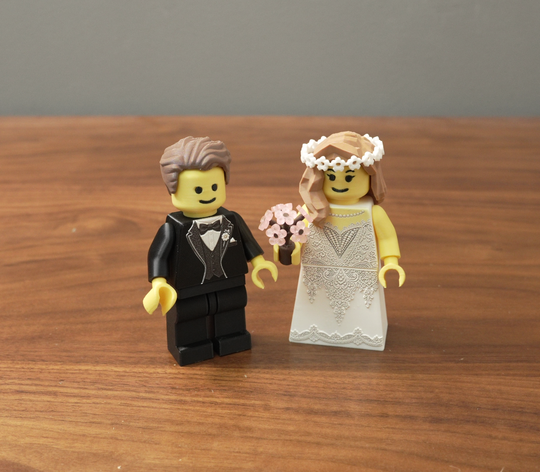 Bricks wedding couple