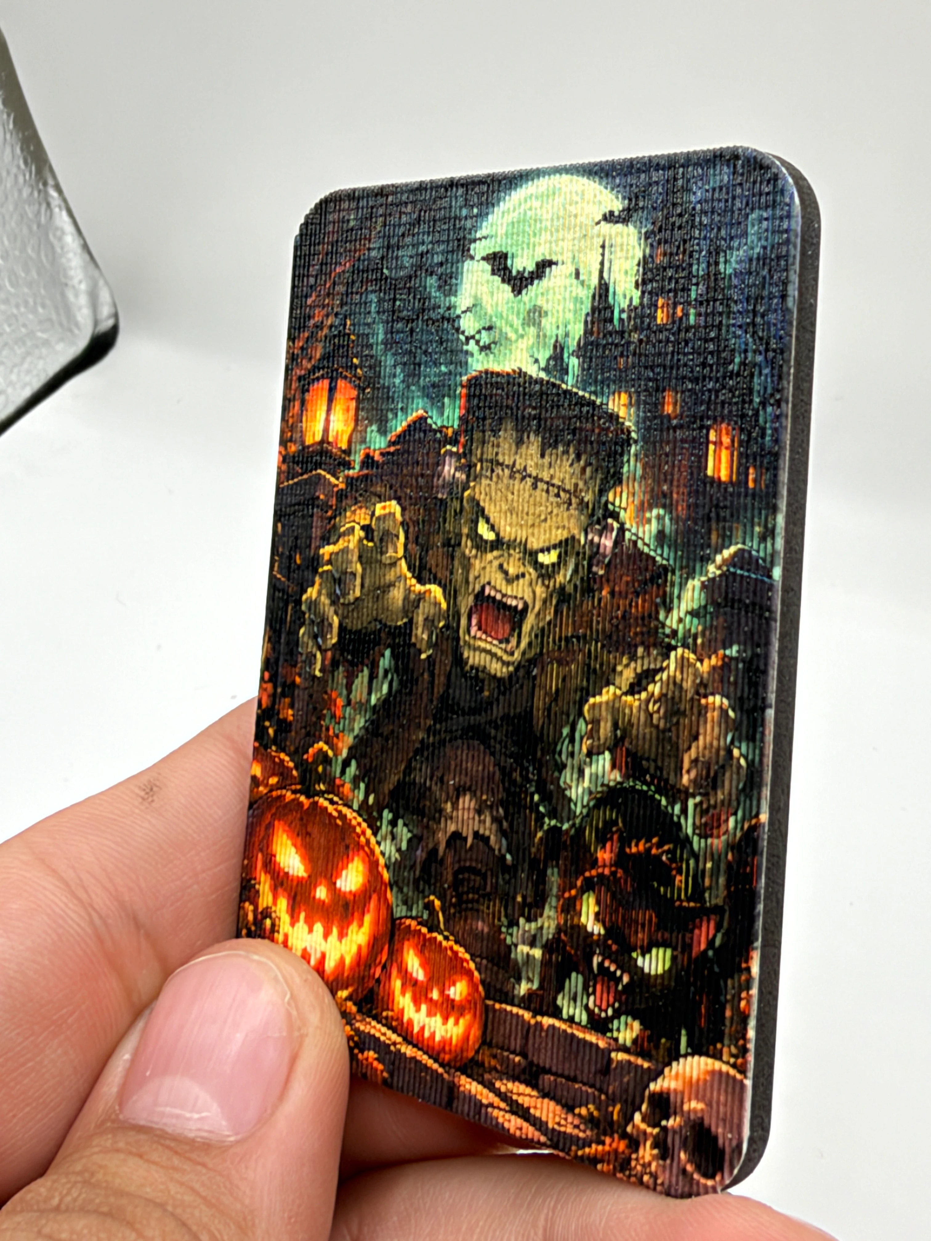 Frankenstein's monster cute to scary lenticular