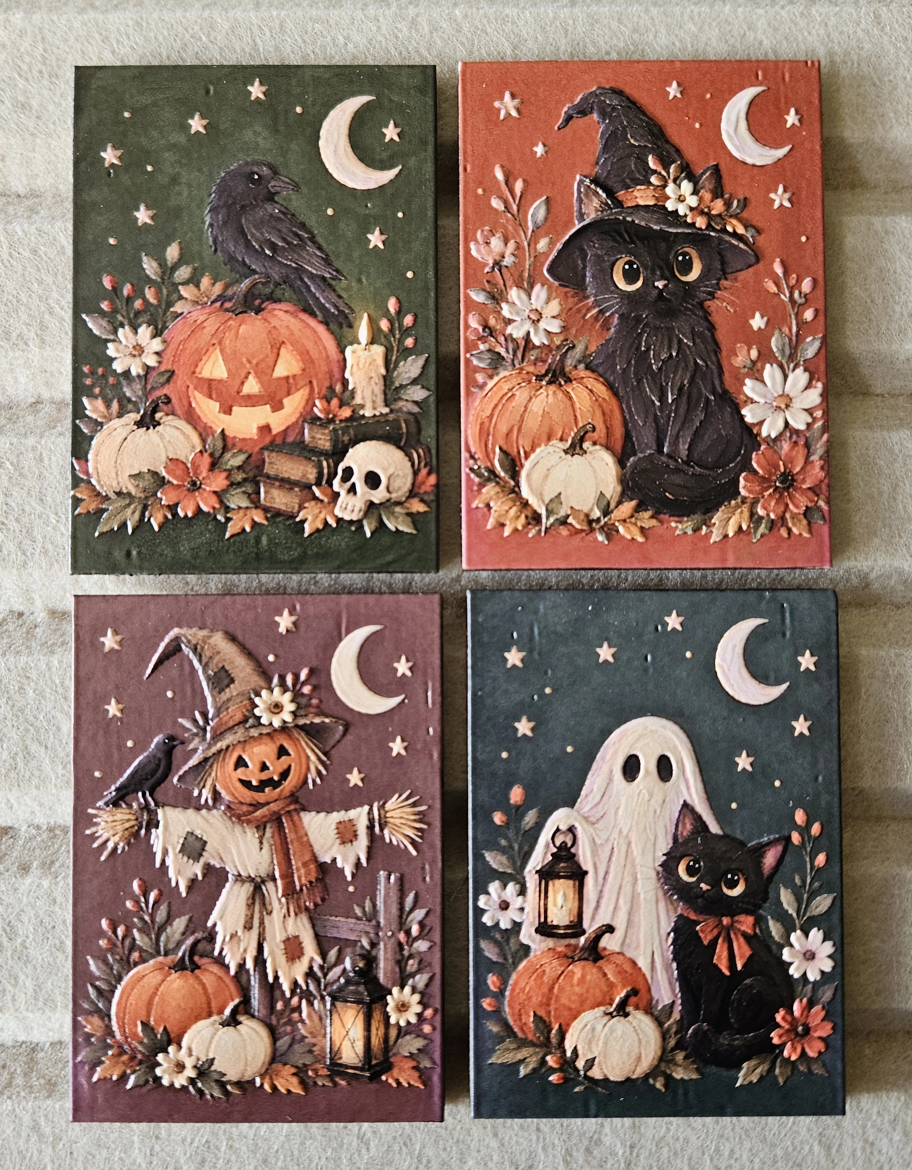 Cozy Halloween Magnets